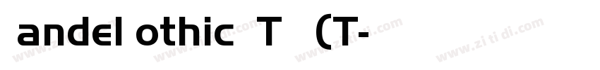 HandelGothic BT 常规(T字体转换